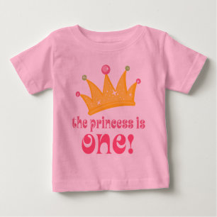 T-shirt Primeiro aniversario bonito o presente da princesa