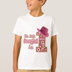 T-shirt Primeiro aniversario Cowgirl