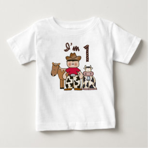 T-shirt Primeiro Aniversário do Cowboy