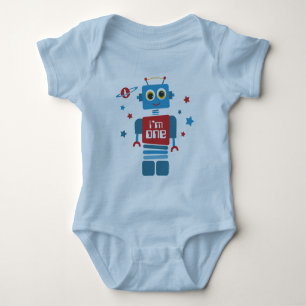 T-shirt Primeiro aniversario do robô