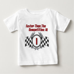 T-shirt Primeiro aniversario do Themed da Corrida