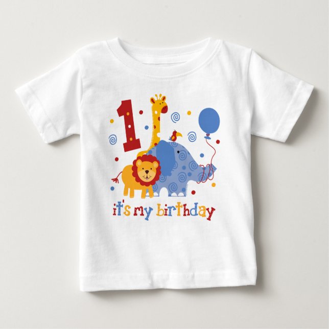 T-shirt Primeiro aniversario Safari (Frente)