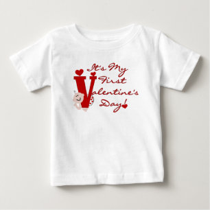 T-shirt Primeiro dia dos namorados do bebê