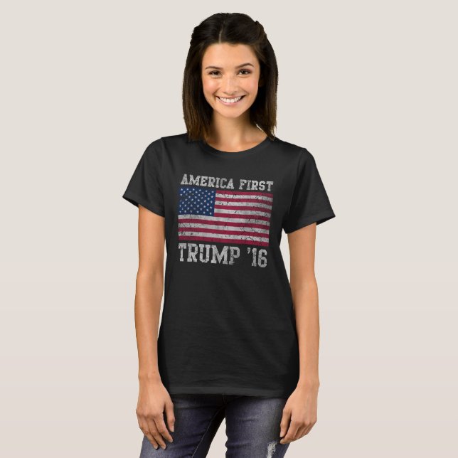T-shirt Primeiro trunfo 16 do americano feminino (Frente Completa)