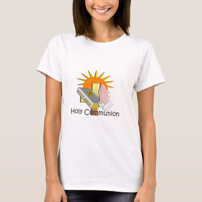 T-shirt Primeiros Presentes de Crianças da Comunidade Sagr (Frente)