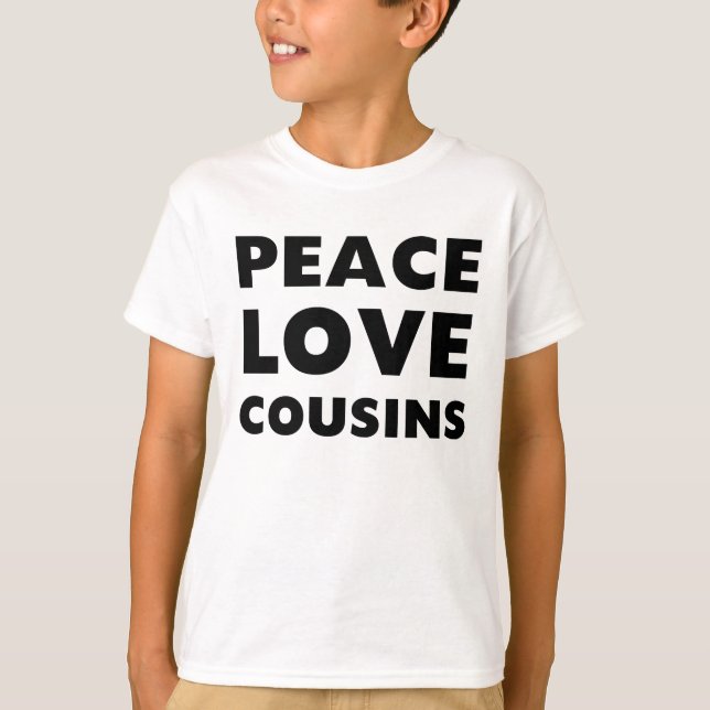 T-shirt Primos do amor da paz (Frente)