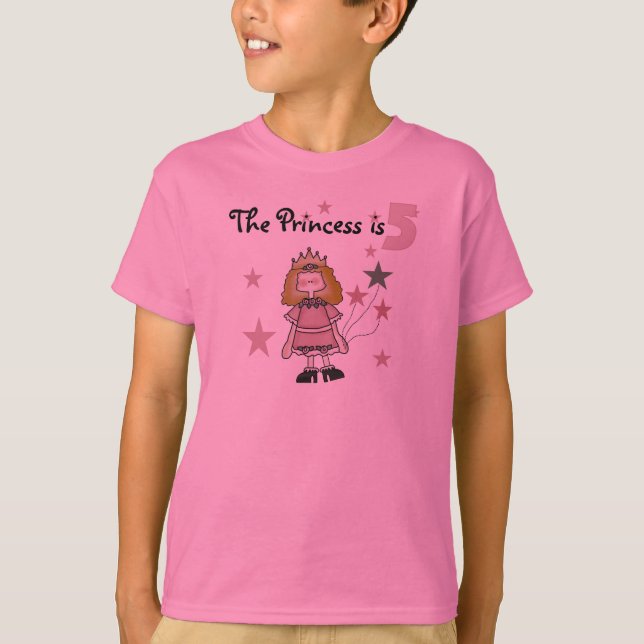 T-shirt Princesa 5o aniversário (Frente)