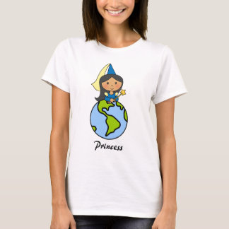 T-shirt Princesa bonito do clipart dos desenhos animados