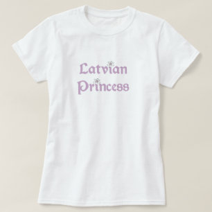 T-shirt Princesa do Latvian das margaridas