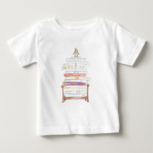 T-shirt princesa e ervilha (Frente)
