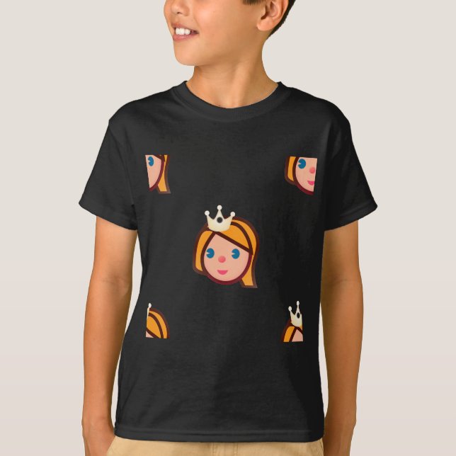 T-shirt princesa emoji (Frente)