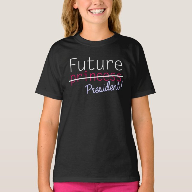 T-shirt Princesa futura presidente (Frente)