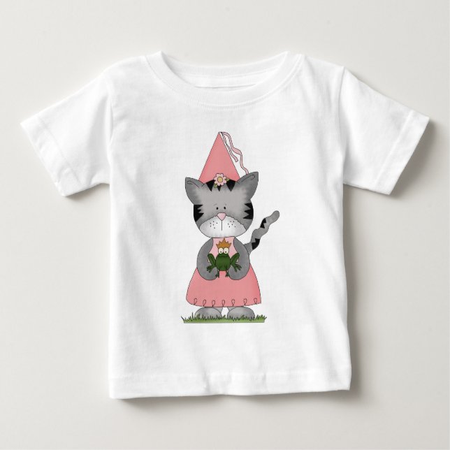 T-shirt Princesa Gatinho Rosa (Frente)