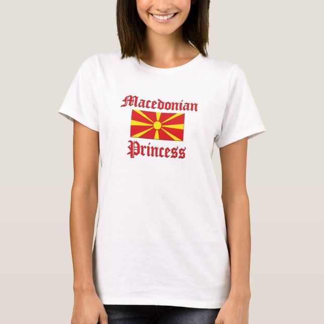 T-shirt Princesa macedónia (Frente)