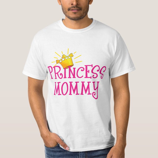 T-shirt Princesa Mamãe T-shirt, presentes (Frente)