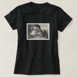 T-shirt Princesa Medieval e seu Dragão