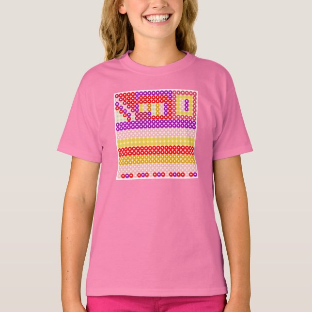 T-shirt Princesa Pattern #128 - PrinterKids (Frente)