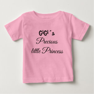 T-SHIRT PRINCESA PEQUENA DE GIGI´S, ROSA DO BEBÉ DE