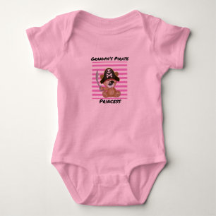 T-shirt Princesa Pirata do Vovô, Baby Tutu, traje