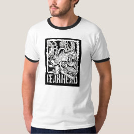 T-shirt principal da campainha da engrenagem