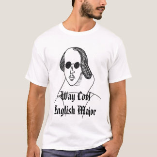 T-shirt principal inglês legal da maneira