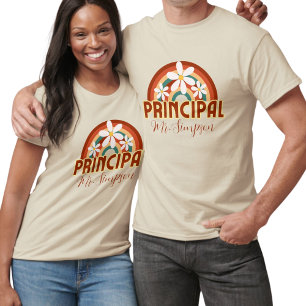 T-Shirt Principal Personalizado com Nome