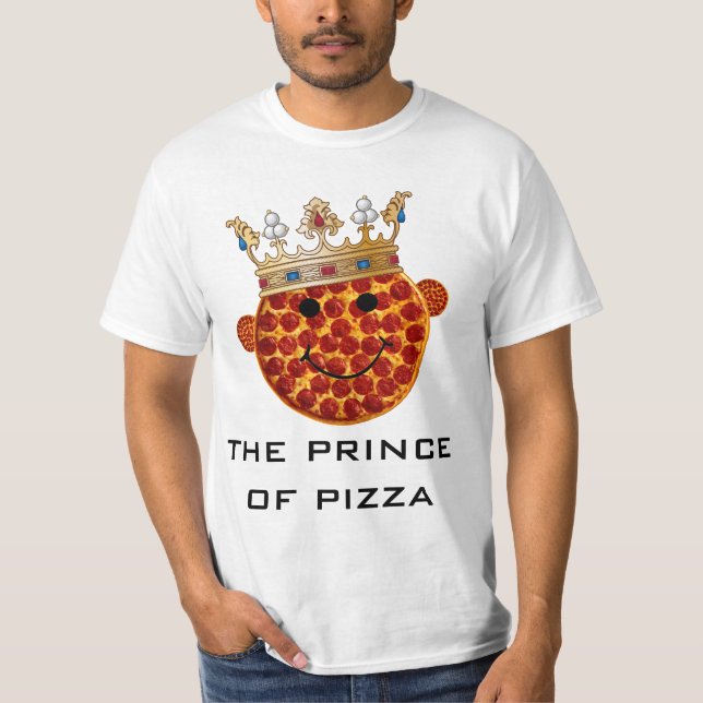 T-shirt Príncipe da pizza (Frente)