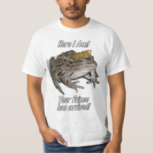 T-shirt Príncipe Sapo "Aqui Estou, Seu Príncipe Chegou!"