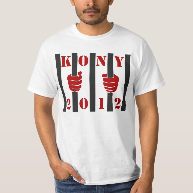 T-shirt Prisão de Joseph Kony da parada de Kony 2012 (Frente)
