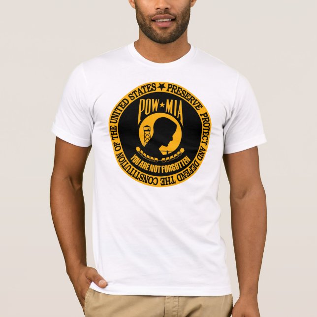 T-shirt PRISIONEIRO DE GUERRA - você não é esquecido (Frente)