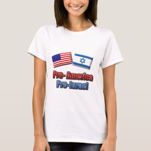 T-shirt Pro-América/Israel
