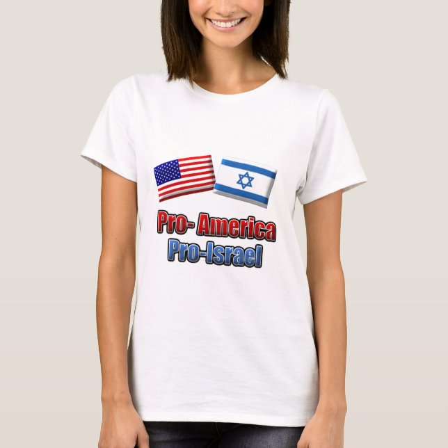 T-shirt Pro-América/Israel (Frente)
