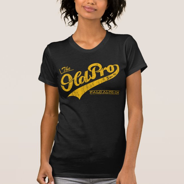 T-shirt Pro família velha (goldenrod do vintage) (Frente)