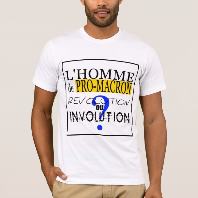 T-shirt PRO-M-A-C-R-O-N Evolução da participação (Frente)