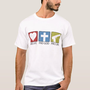T-shirt Pro vida, pro deus, pro arma