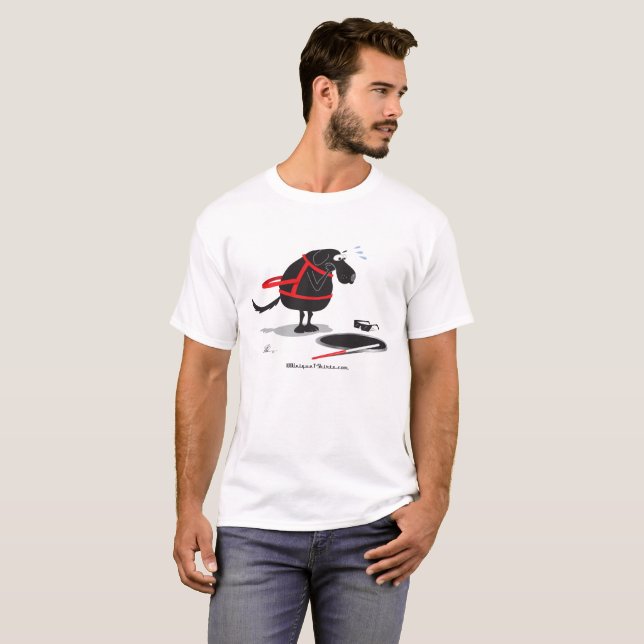 T-shirt Problema do cão de guia (Frente Completa)