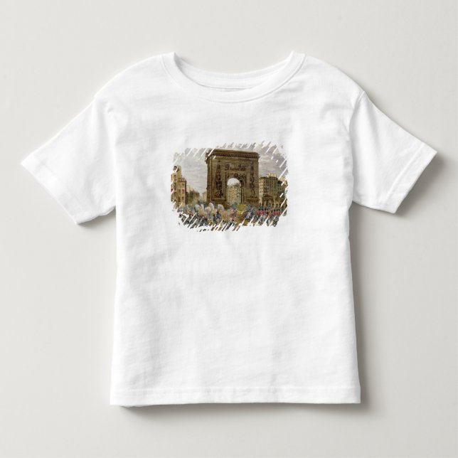 T-shirt Procissão do papa Pius VII em Paris (Frente)