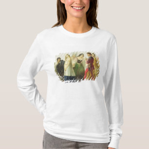 T-shirt Procissão dos caráteres de Shakespeare (óleo so