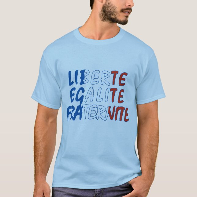 T-shirt Produtos de Liberte Egalite Fraternite (Frente)