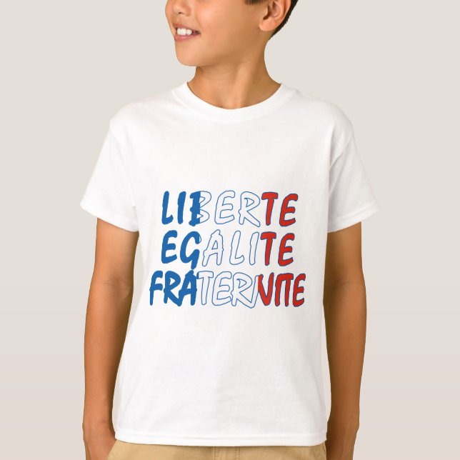 T-shirt Produtos de Liberte Egalite Fraternite (Frente)
