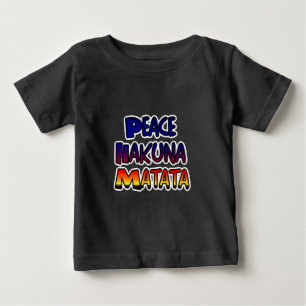 T-shirt Produtos para presentes da Peace Hakuna Matata