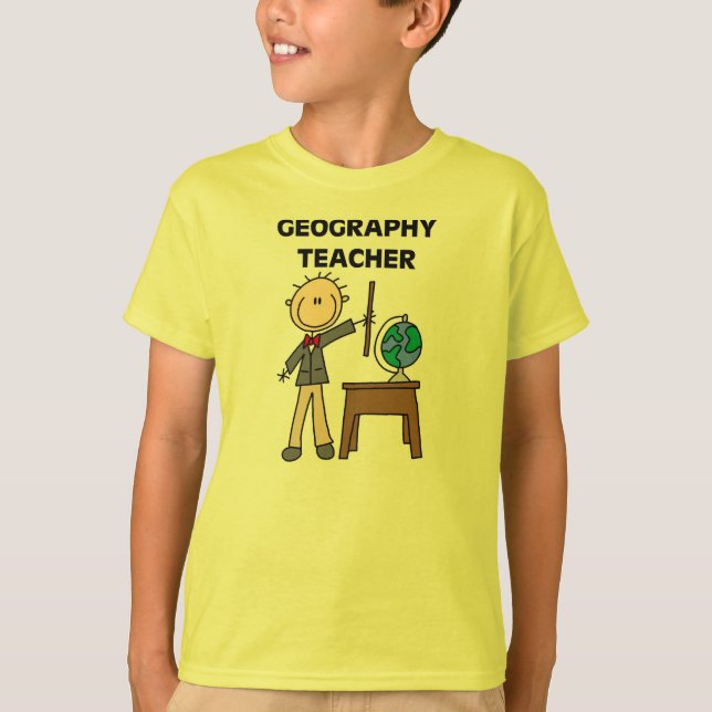 T-shirt Professor da geografia (Frente)