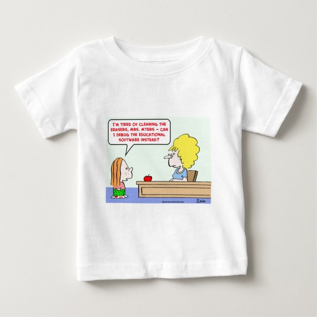 T-shirt professor de depuração de software (Frente)