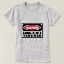 T-shirt Professor substituto de aviso