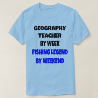 T-shirt Professora de Geografia da Legenda de Pesca