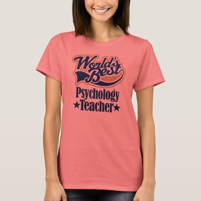 T-shirt Professora De Psicologia Presente Para (Frente)