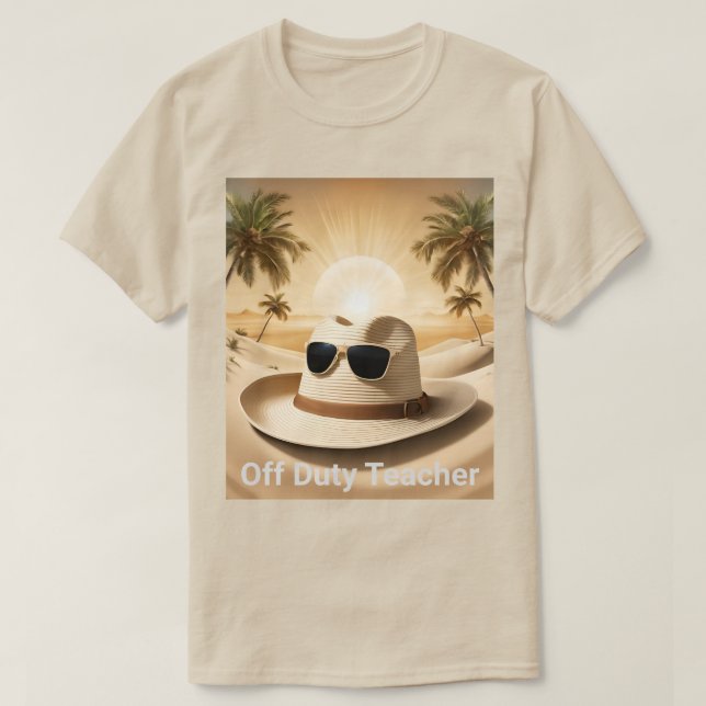 T-Shirt Professora de Serviço Masculina (Frente do Design)