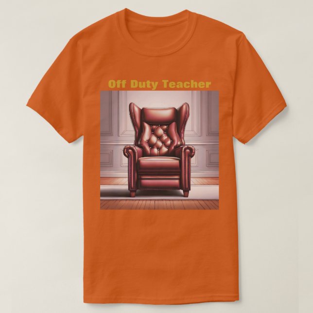 T-Shirt Professora de Serviço Masculina (Frente do Design)