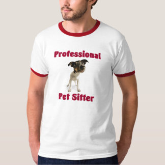 T-shirt profissional do baby-sitter do animal de