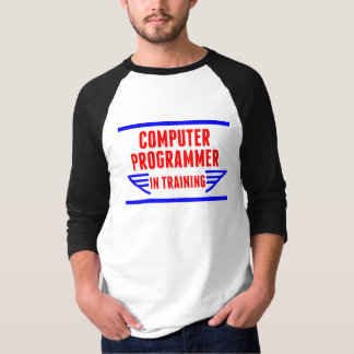 T-shirt Programador de computador no treinamento